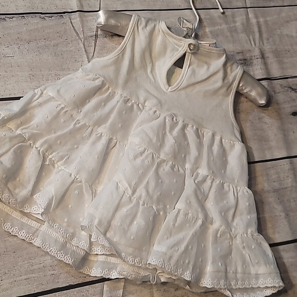 First Impressions 2piece Summer Ripe Lime Bow Multilayer dress Size 3-6months - Picture 6 of 11